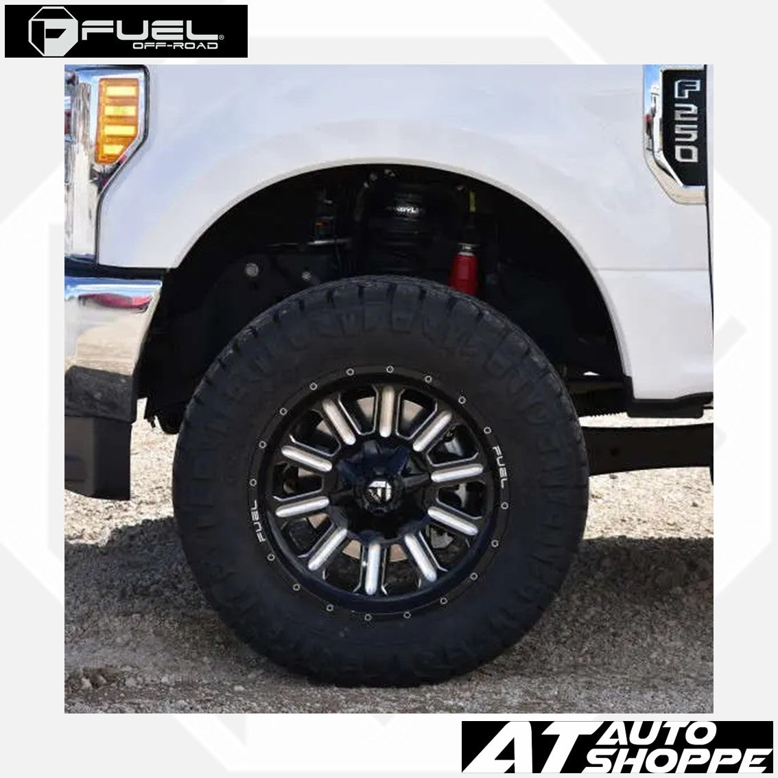 Fuel Off Road Hardline-Matte Black / Milled 20x10 ET-18 6x139.7 (1 Piece)