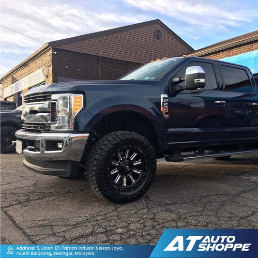 Fuel Off Road Hardline-Matte Black / Milled 20x10 ET-18 6x139.7 (1 Piece)