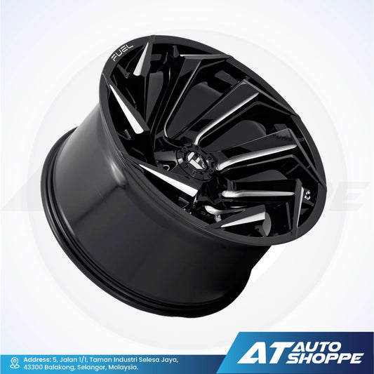 Fuel Off Road Reaction-Gloss Black / Milled 20x10 ET-18 6x139.7 (1 Piece)