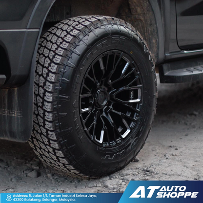 Fuel Off Road Rebar-Gloss Black Milled 17x9 ET1 6x139.7 (1 piece)