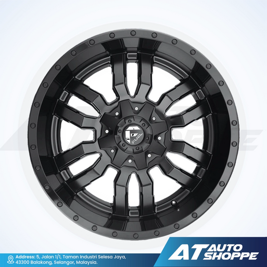 Fuel Off Road Sledge-Gloss Black/Mill 18x9 1 5x139.7/5x150 (1 Piece)