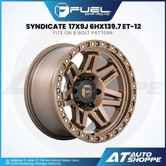 Fuel Off Road Syndicate-Matte Bronze 17x9 ET-12 6x139.7 (1 piece)