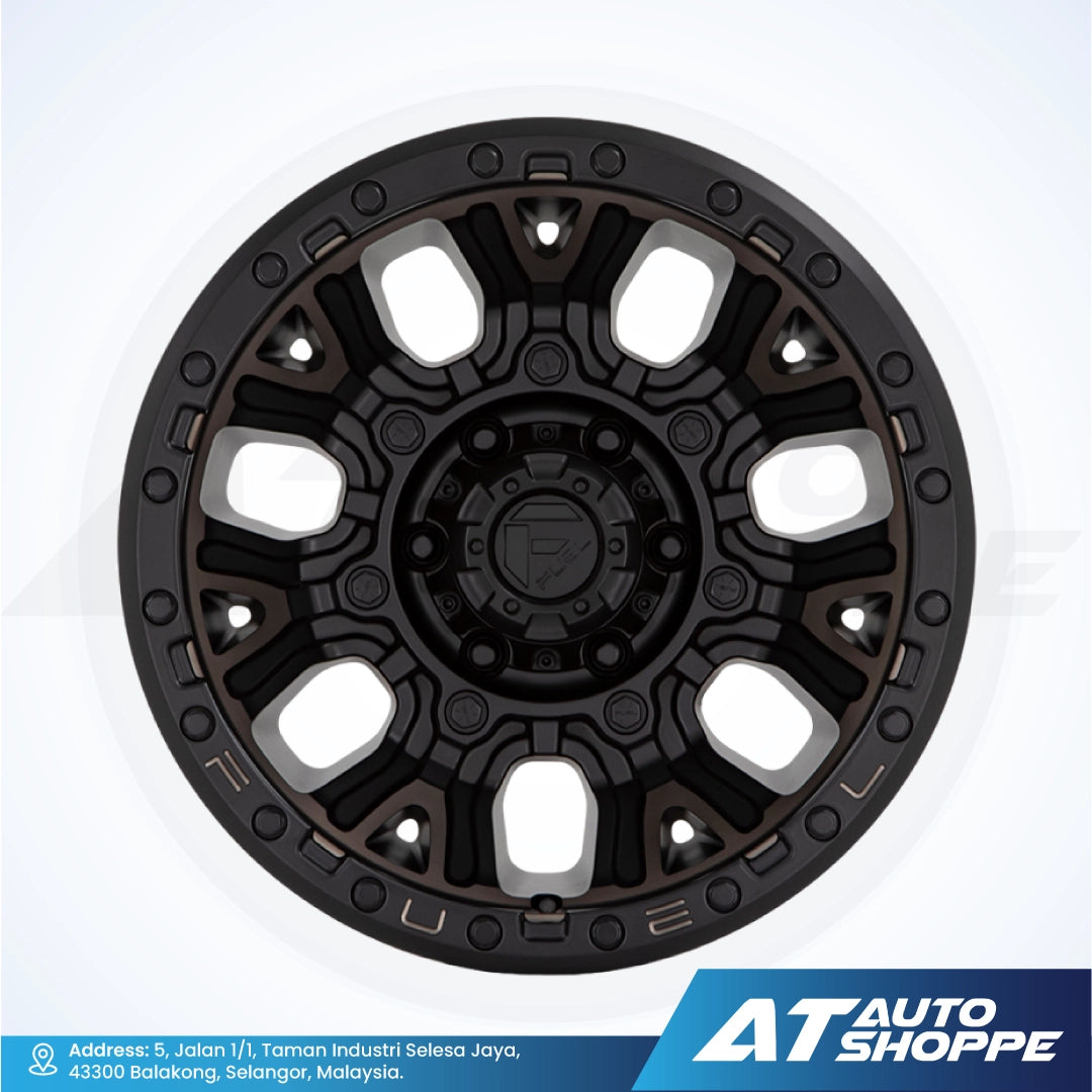 Fuel Off Road Traction-Matte Black DDT 20x10 ET-18 6X139.7 (1 piece)