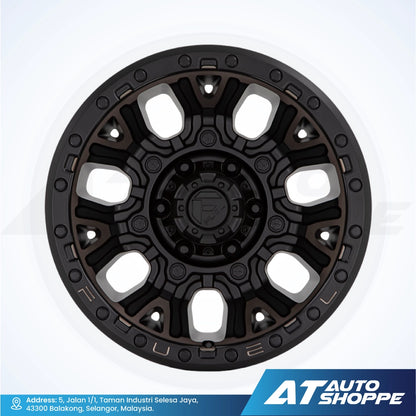 Fuel Off Road Traction-Matte Black DDT 20x10 ET-18 6X139.7 (1 piece)