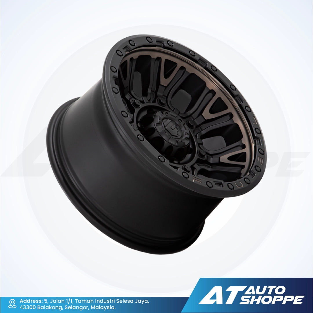 Fuel Off Road Traction-Matte Black DDT 20x10 ET-18 6X139.7 (1 piece)