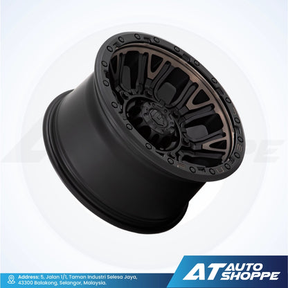 Fuel Off Road Traction-Matte Black DDT 20x10 ET-18 6X139.7 (1 piece)