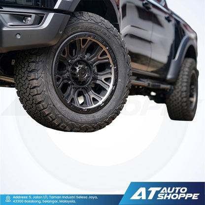 Fuel Off Road Traction-Matte Black DDT 20x10 ET-18 6X139.7 (1 piece)