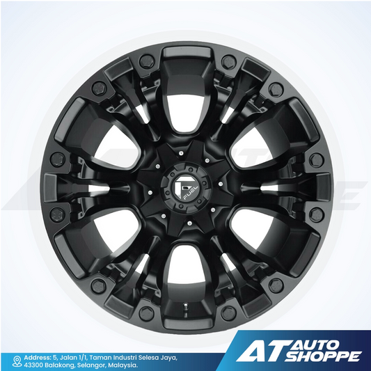 Fuel Off Road Vapor-Matte Black 17x9 ET-12 6x139.7 (1 piece)