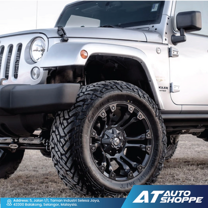 Fuel Off Road Vapor-Matte Black 17x9 ET-12 6x139.7 (1 piece)