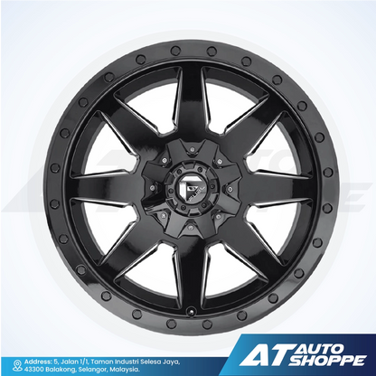 Fuel Off Road Wildcat-Gloss Black Milled 20x9 ET20 6x139.7 (1 Piece)