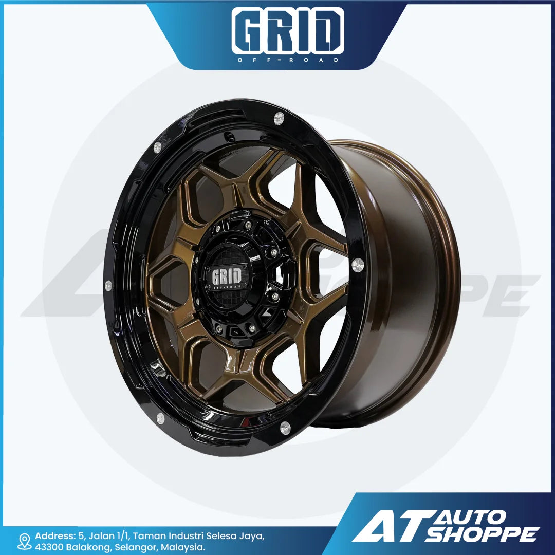 GRID Offroad GD16 Gloss Bronze Black 17x9 ET15 6x135/139.7 (1 Piece)