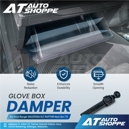 Ford Genuine Accessories Glove Box Damper for Ford Ranger Next Gen T9 XLT Raptor Wildtrak