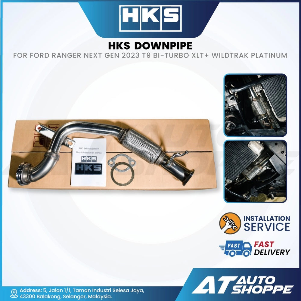 HKS Downpipe for Ford Ranger/Raptor/Everest Next Gen 2.0 Bi-Turbo (2023-Current)