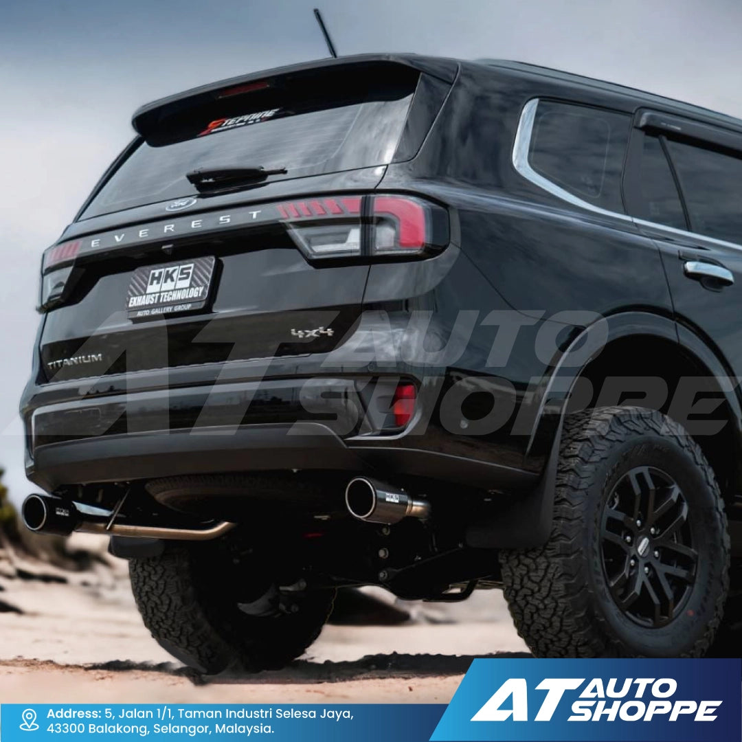 HKS Legamax Dual Exit Carbon Fiber Muffler Exhaust for Ford Everest Next Gen 2022-Current