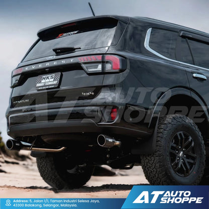 HKS Legamax Dual Exit Carbon Fiber Muffler Exhaust for Ford Everest Next Gen 2022-Current