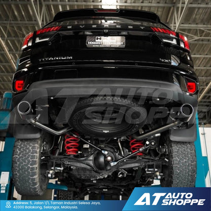 HKS Legamax Dual Exit Carbon Fiber Muffler Exhaust for Ford Everest Next Gen 2022-Current