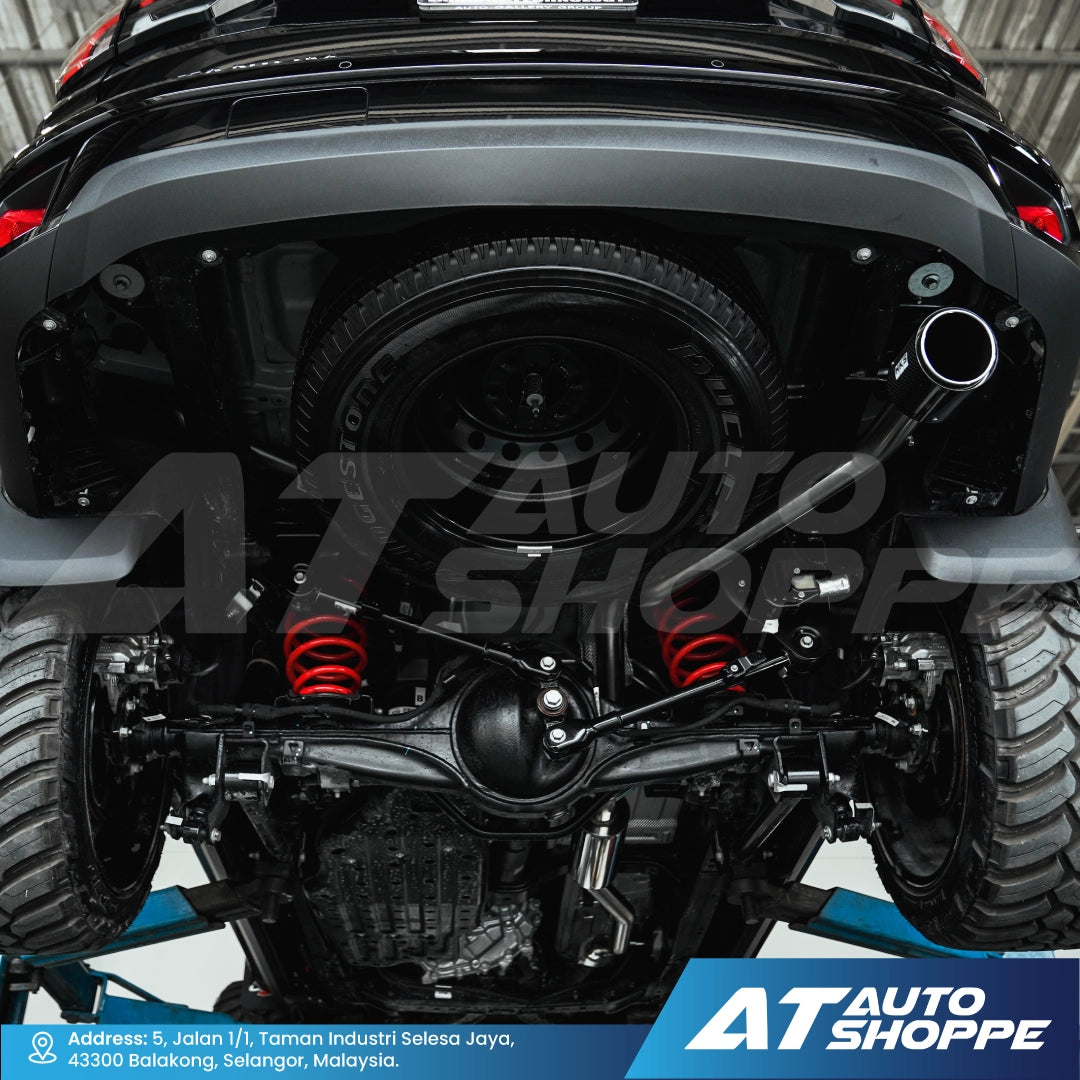 HKS Legamax Single Exit Carbon Fiber Muffler Exhaust for Ford Everest Next Gen (2022-Current)