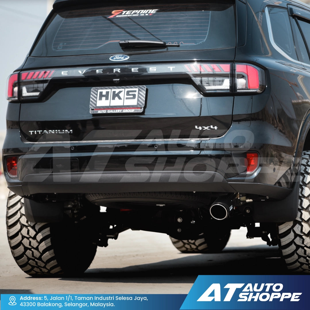 HKS Legamax Single Exit Carbon Fiber Muffler Exhaust for Ford Everest Next Gen (2022-Current)