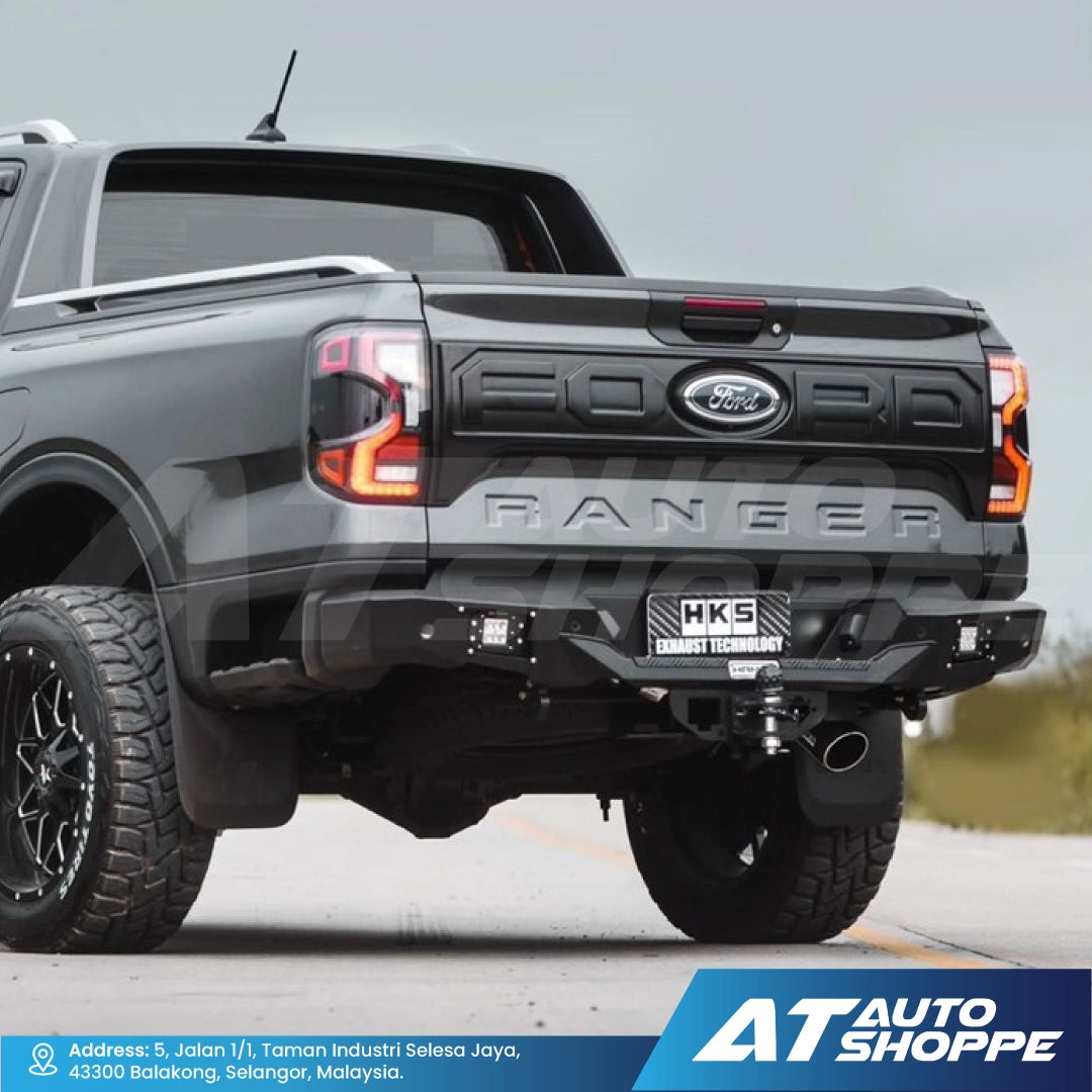 HKS Legamax Single Exit Carbon Fiber Muffler Exhaust for Ford Ranger Next Gen 2023