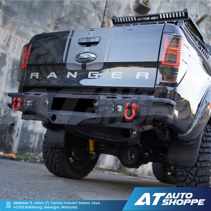 HKS Legamax Single Exit Carbon Fiber Muffler Exhaust for Ford Ranger T6 T7 (2012-2018) / Mazda BT-50 (2012-2020)