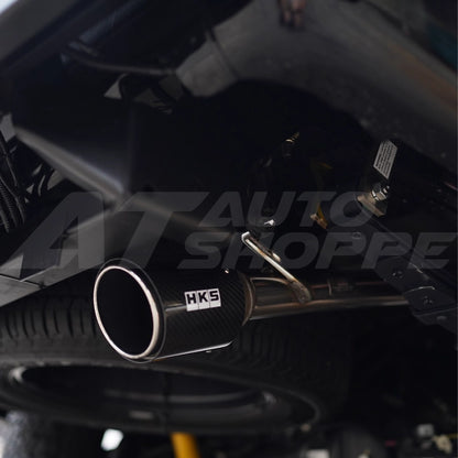 HKS Legamax Single Exit Carbon Fiber Muffler Exhaust for Ford Ranger T6 T7 (2012-2018) / Mazda BT-50 (2012-2020)