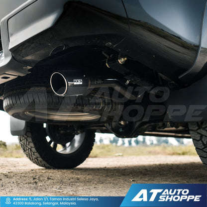 HKS Legamax Single Exit Carbon Fiber Muffler Exhaust for Isuzu D-Max 1.9 2020-Current / Mazda BT-50 1.9 2021-Current