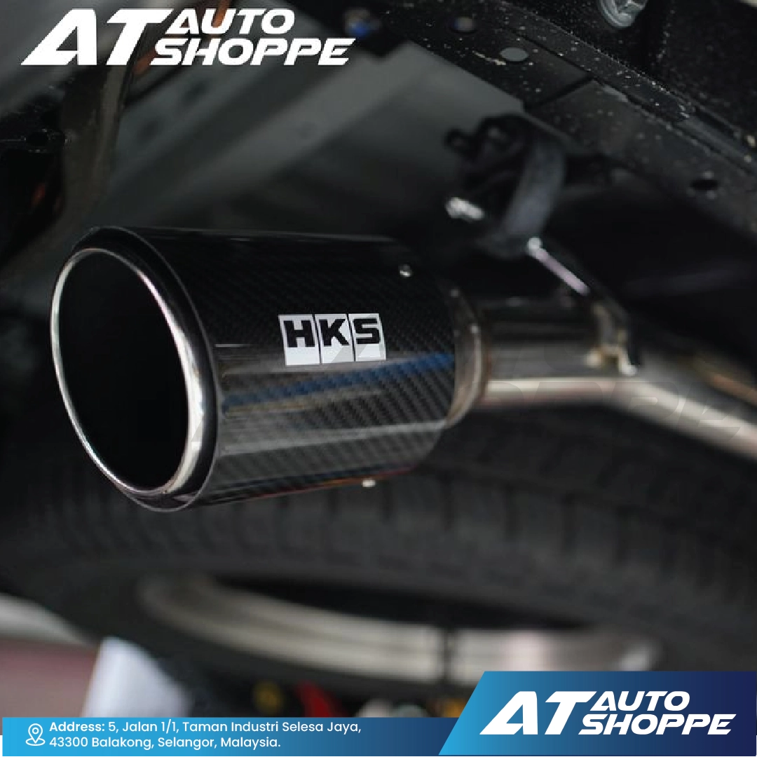 HKS Legamax Single Exit Carbon Fiber Muffler Exhaust for Isuzu D-Max 3.0 (2015-2019)
