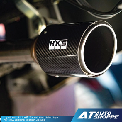 HKS Legamax Single Exit Carbon Fiber Muffler Exhaust for Isuzu D-Max 3.0 (2015-2019)