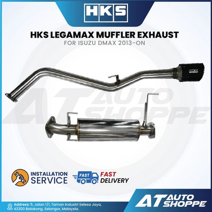 HKS Legamax Single Exit Carbon Fiber Muffler Exhaust for Isuzu D-Max 3.0 (2015-2019)