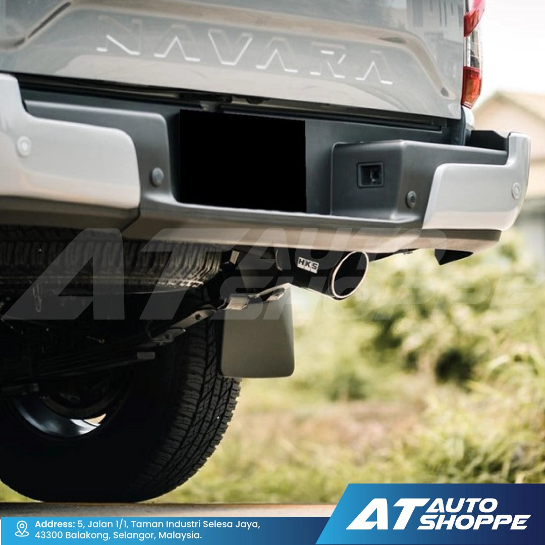 HKS Legamax Single Exit Carbon Fiber Muffler Exhaust for Nissan Navara Pro4X (2020-Current)