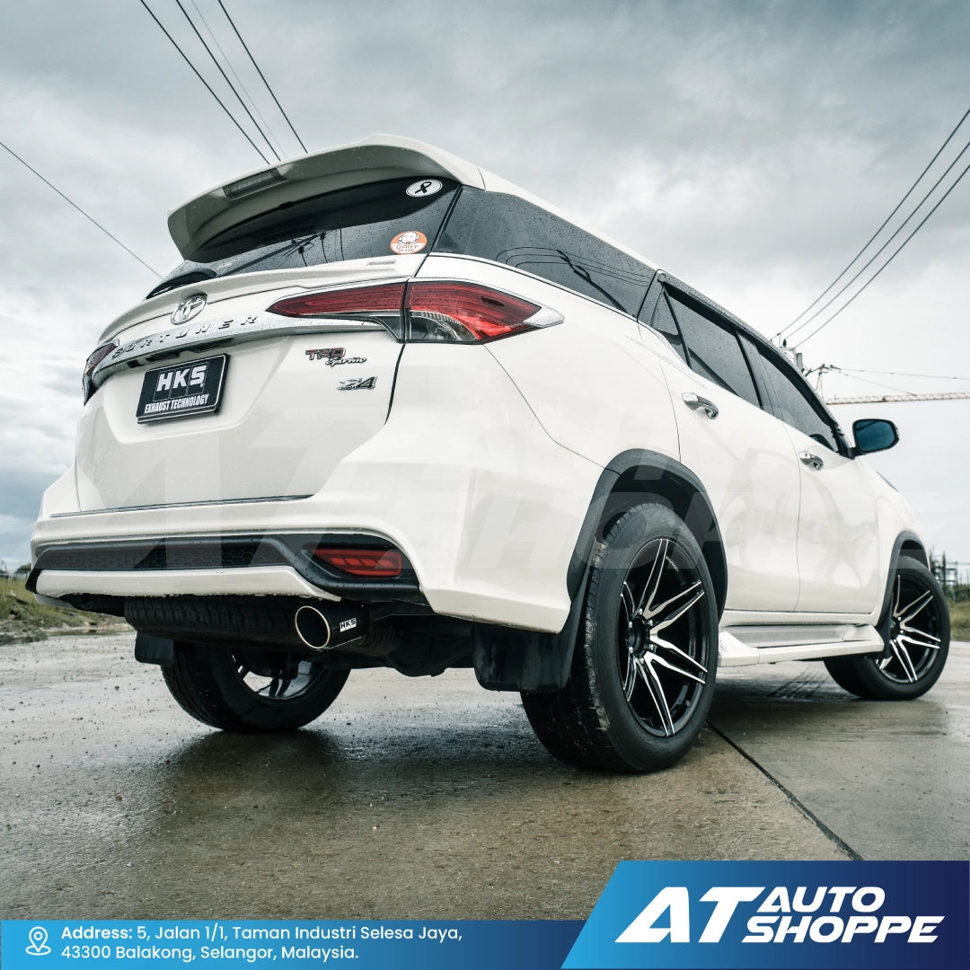 HKS Legamax Single Exit Carbon Fiber Muffler Exhaust for Toyota Fortuner (2016-Current)
