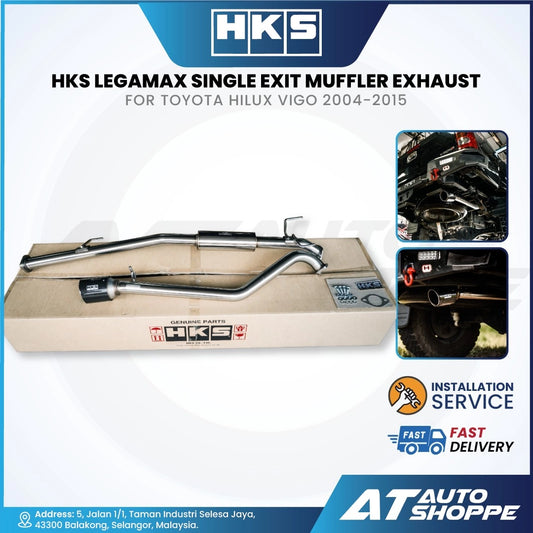HKS Legamax Single Exit Titanium Muffler Exhaust for Toyota Hilux Revo (2015+)