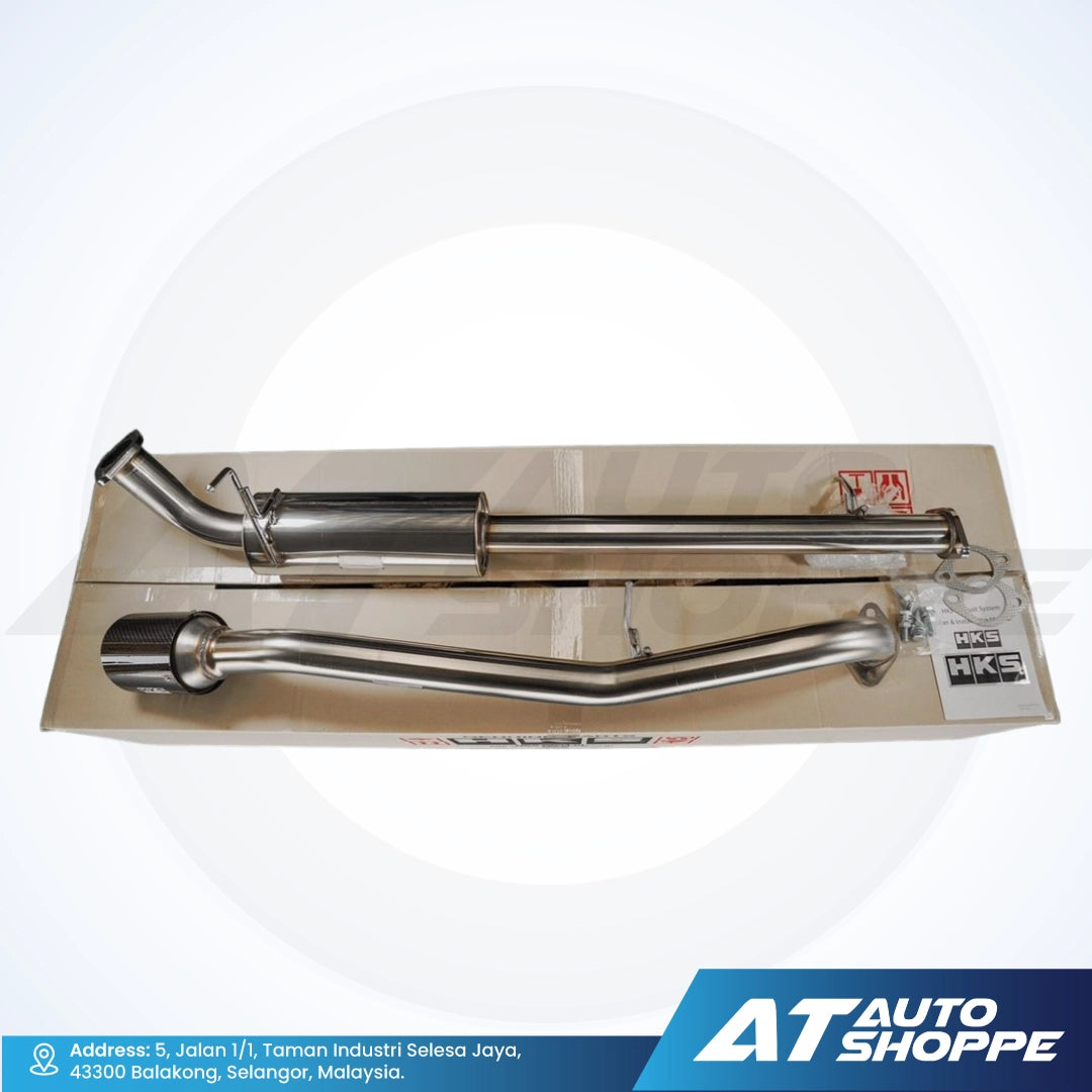 HKS Legamax Single Exit Titanium Muffler Exhaust for Mitsubishi Triton MQ MR (2015-Current)