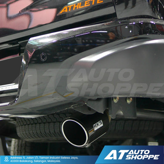 HKS Legamax Single Exit Titanium Muffler Exhaust for Mitsubishi Triton MQ MR (2015-Current)