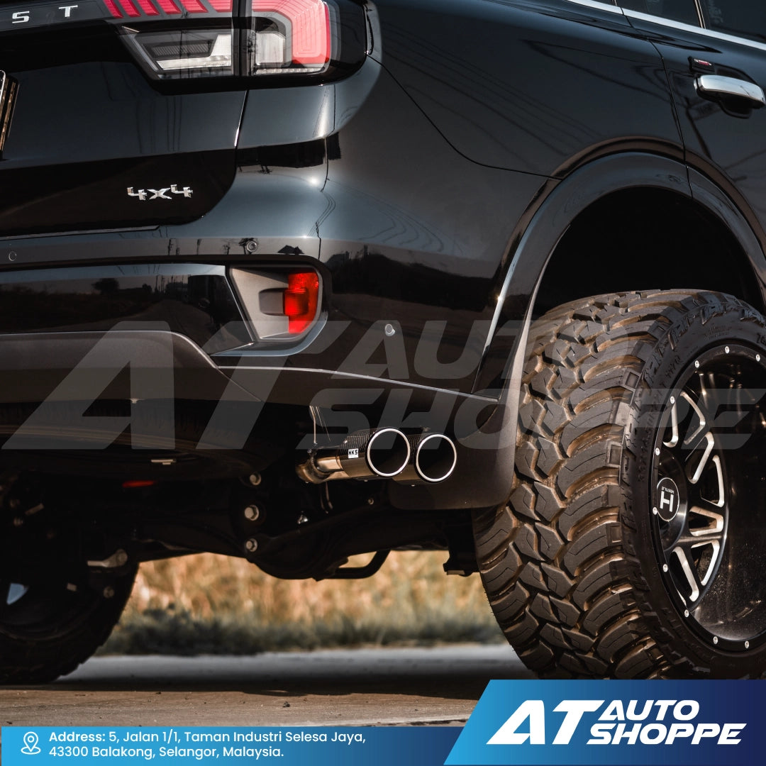 HKS Legamax Twin Side Exit Carbon Fiber Muffler Exhaust for Ford Everest Next Gen 2022-Current