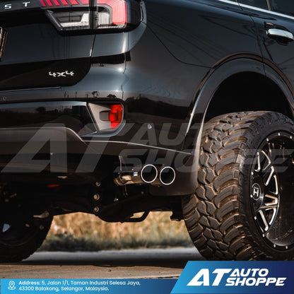 HKS Legamax Twin Side Exit Carbon Fiber Muffler Exhaust for Ford Everest Next Gen 2022-Current