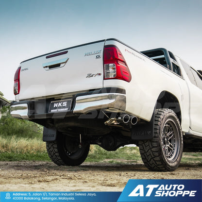 HKS Legamax Twin Side Exit Carbon Fiber Muffler Exhaust for Toyota Hilux Revo (2015+)