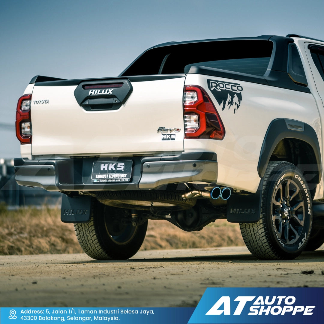 HKS Legamax Twin Side Exit Stainless Steel Muffler Exhaust for Toyota Hilux Revo (2015-Current)