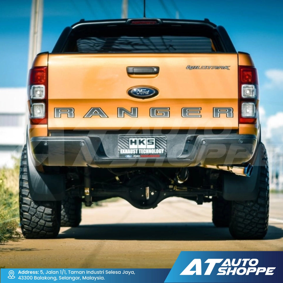 HKS Legamax Twin Side Exit Titanium Muffler Exhaust for Ford Ranger T6 T7 2012-2018