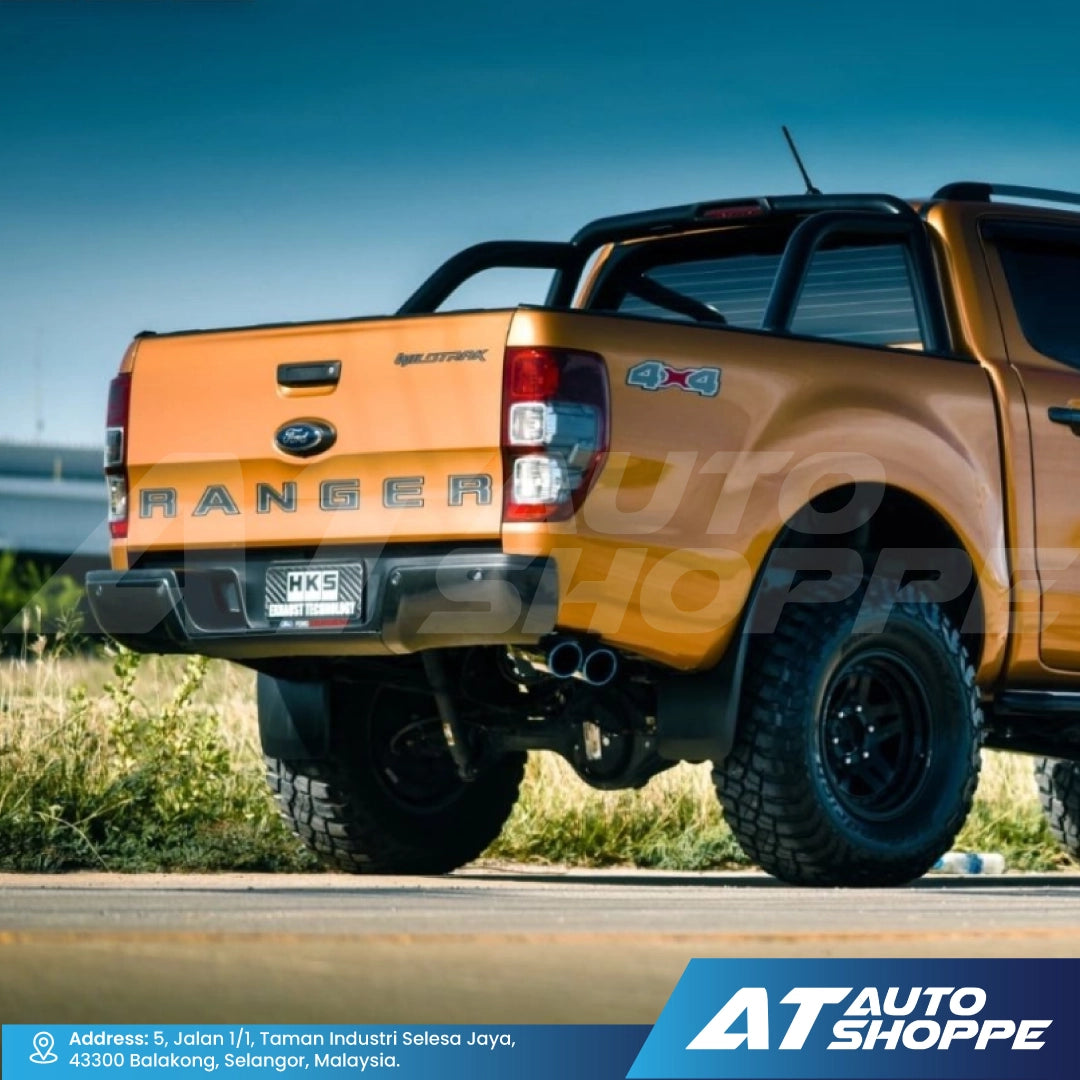 HKS Legamax Twin Side Exit Titanium Muffler Exhaust for Ford Ranger T6 T7 2012-2018