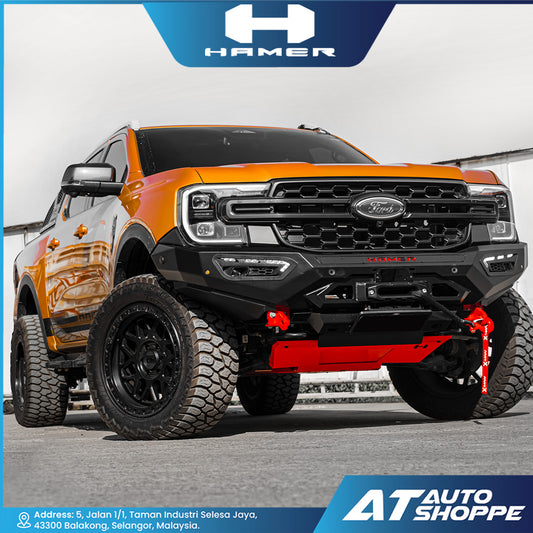 Hamer 4X4 Atlas Series Front Steel Bumper For Ford Ranger Next Gen (2022+)