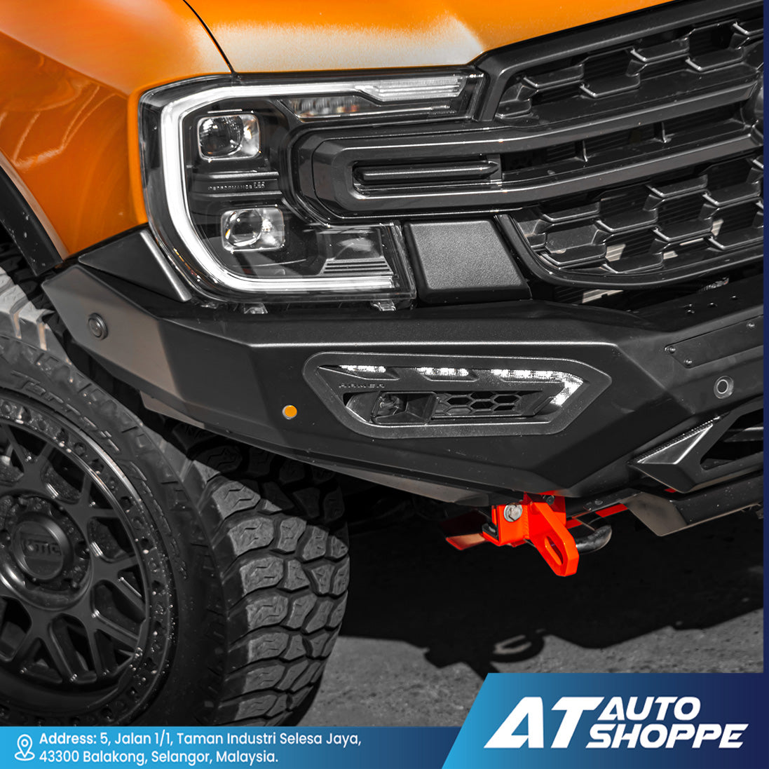 Hamer 4X4 Atlas Series Front Steel Bumper For Ford Ranger Next Gen (2022+)