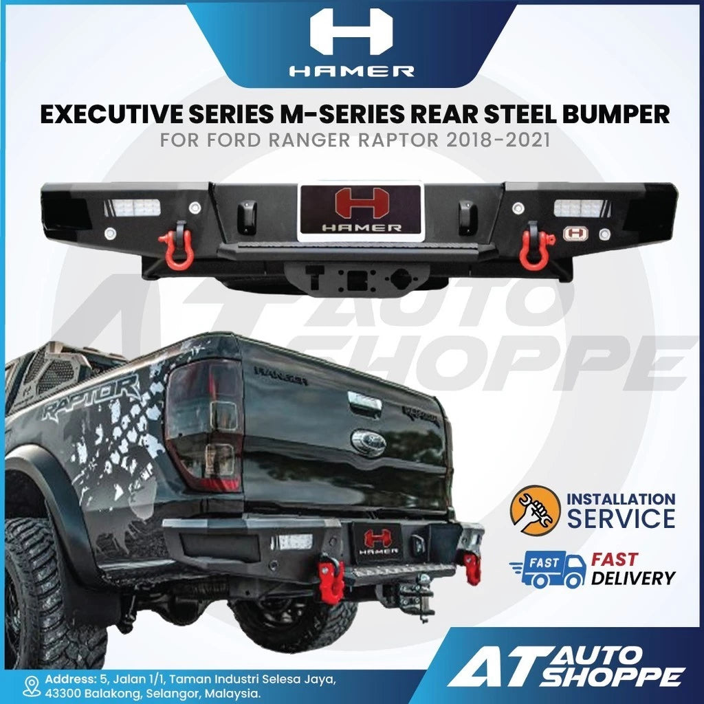 Hamer 4X4 Executive Series M-Series Rear Steel Bumper