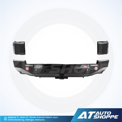 Car bumper with AT Auto Shoppe branding on a white background