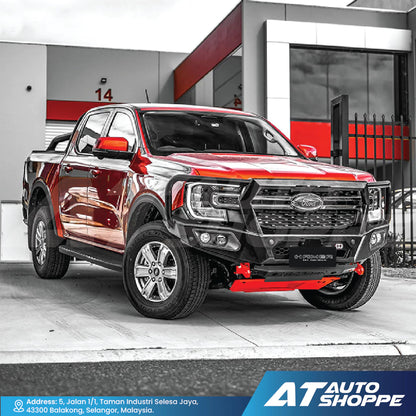 Hamer 4X4 King Series Plus Front Steel Bumper With 4 LED DRL