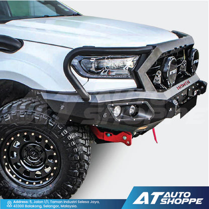 Hamer 4X4 King Series Plus Front Steel Bumper With 4 LED DRL