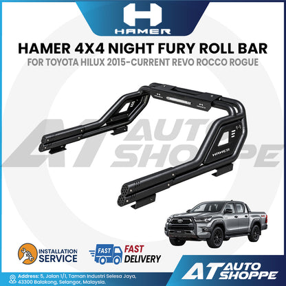 Hamer 4x4 Night Fury Series Roll Bar / Integrated LED Lighting