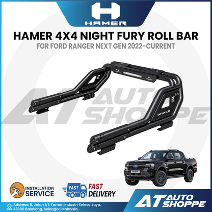 Hamer 4x4 Night Fury Series Roll Bar / Integrated LED Lighting