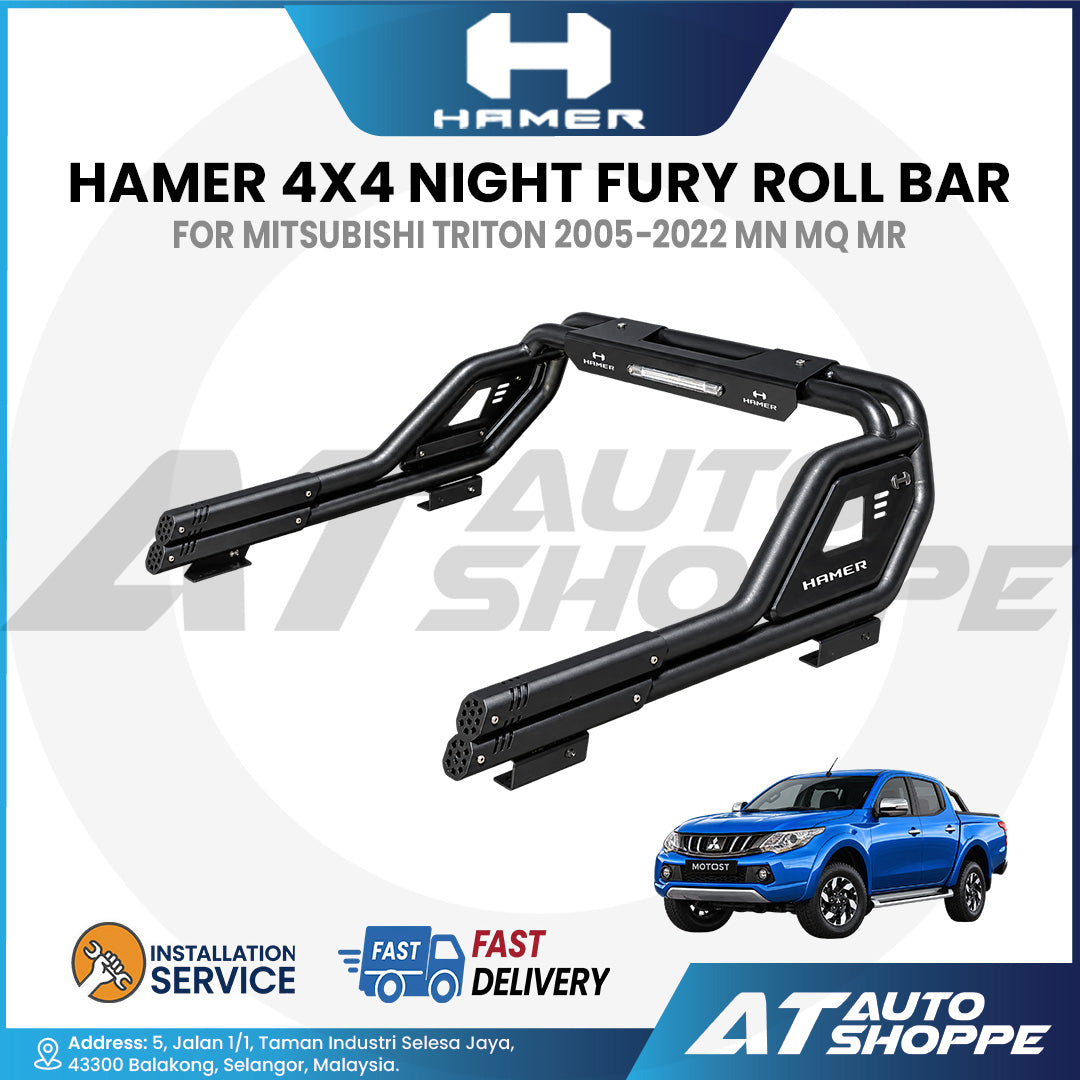 Hamer 4x4 Night Fury Series Roll Bar / Integrated LED Lighting