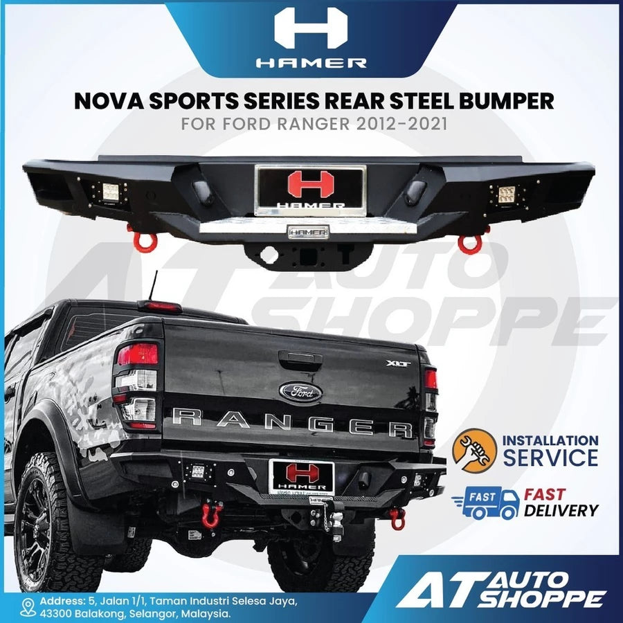 Hamer 4X4 Nova Sports Series Rear Steel Bumper
